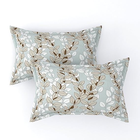 Pack of 2 Fitted King Size Bedsheet Glace Cotton with all Round Elastic 72x78x7