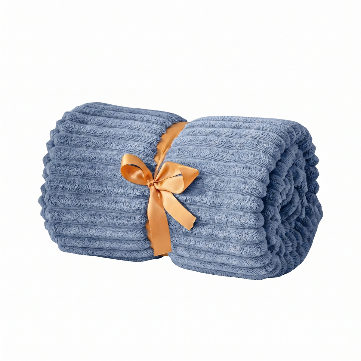 SUPER SOFT FLEECE RIBBED BLANKET ALL SEASON
