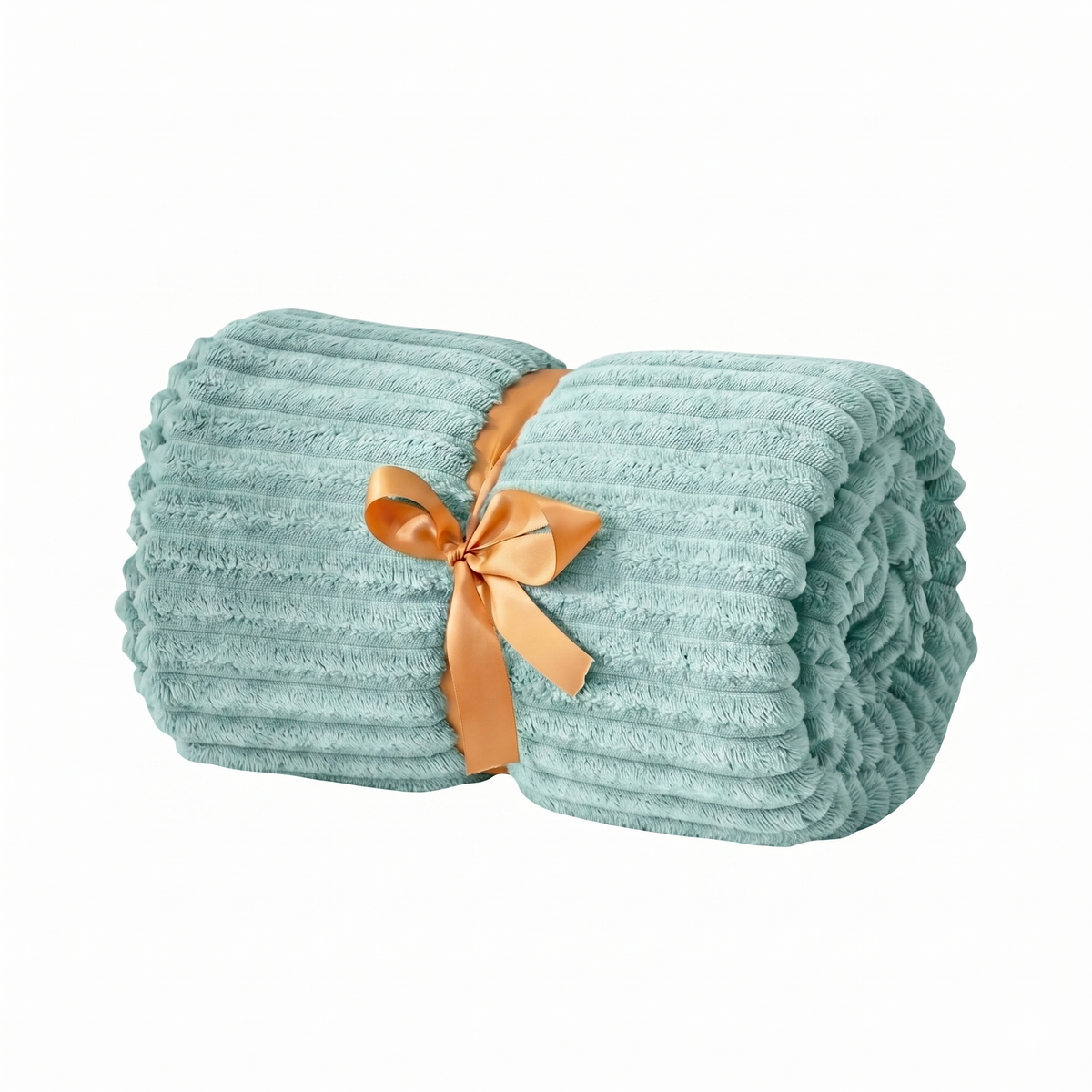 SUPER SOFT FLEECE RIBBED BLANKET ALL SEASON