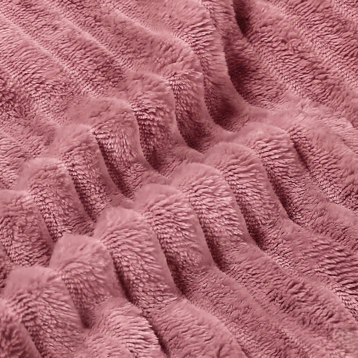 SUPER SOFT FLEECE RIBBED BLANKET ALL SEASON