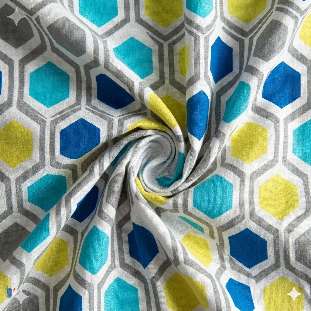 Glace Cotton Double Bedsheet with 2 Pillow Covers - Fade Resistant Soft Breathable Fabric