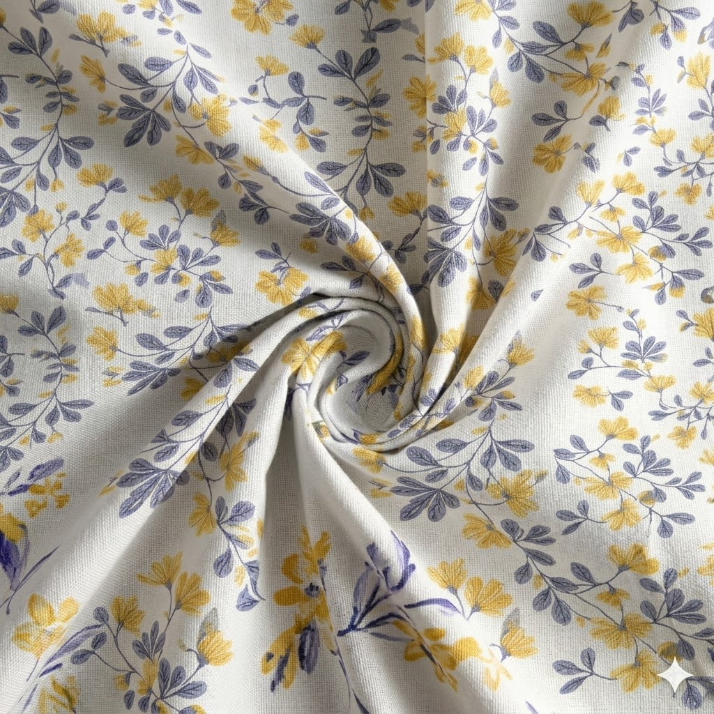 Glace Cotton Double Bedsheet with 2 Pillow Covers - Fade Resistant Soft Breathable Fabric