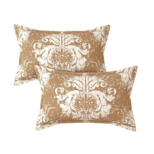 Glace Cotton Double Bedsheet with 2 Pillow Covers - Fade Resistant Soft Breathable Fabric