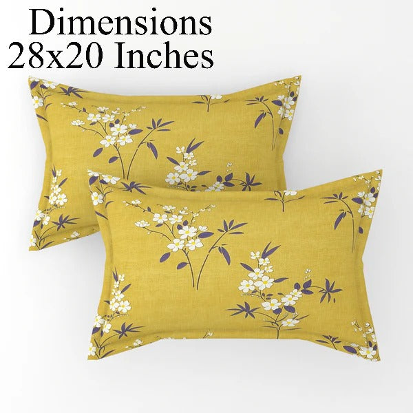 Fitted King Size Bedsheet Glace Cotton with all Round Elastic 72x78x7