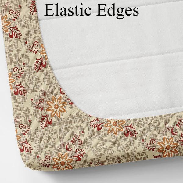 Fitted King Size Bedsheet Glace Cotton with all Round Elastic 72x78x7