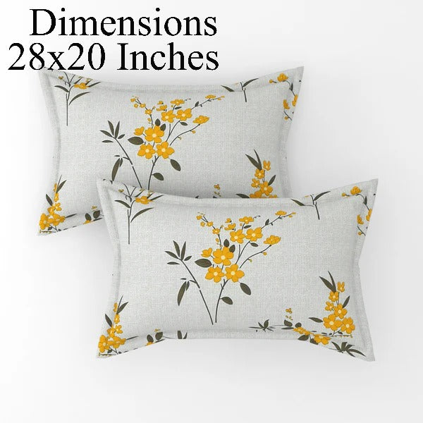 Fitted King Size Bedsheet Glace Cotton with all Round Elastic 72x78x7