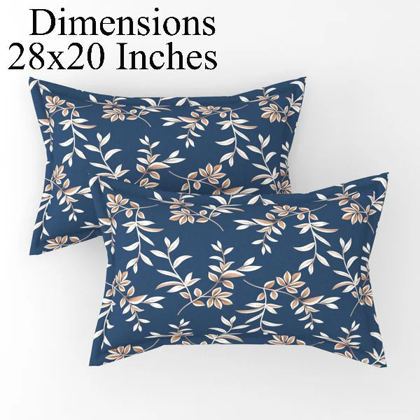 Fitted King Size Bedsheet Glace Cotton with all Round Elastic 72x78x7