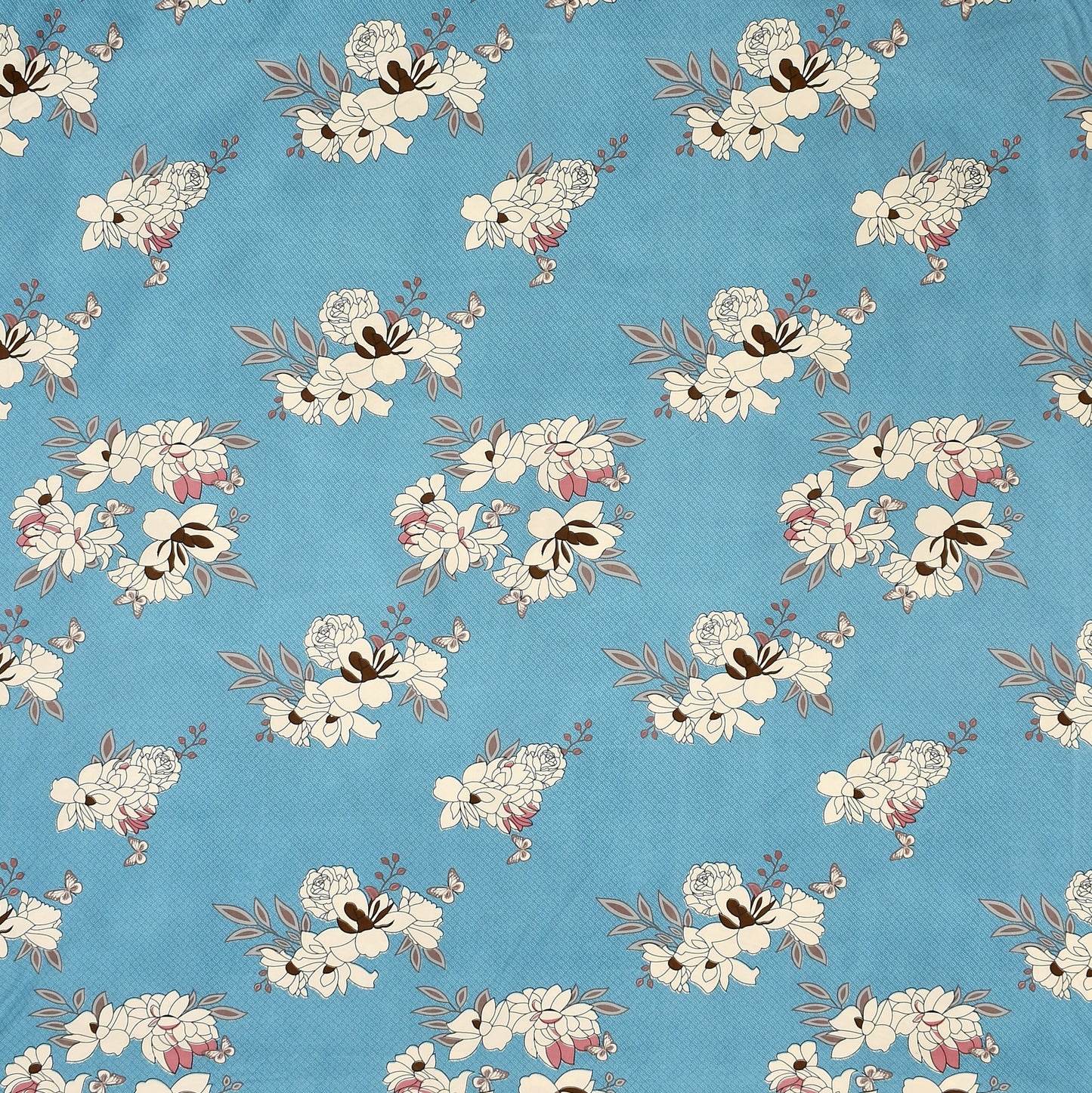 Cotton Bolls Fitted Elatic King Size Double Bedsheet