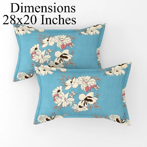 Fitted King Size Bedsheet Glace Cotton with all Round Elastic 72x78x7