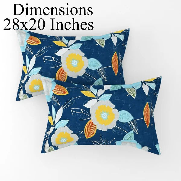 Fitted King Size Bedsheet Glace Cotton with all Round Elastic 72x78x7