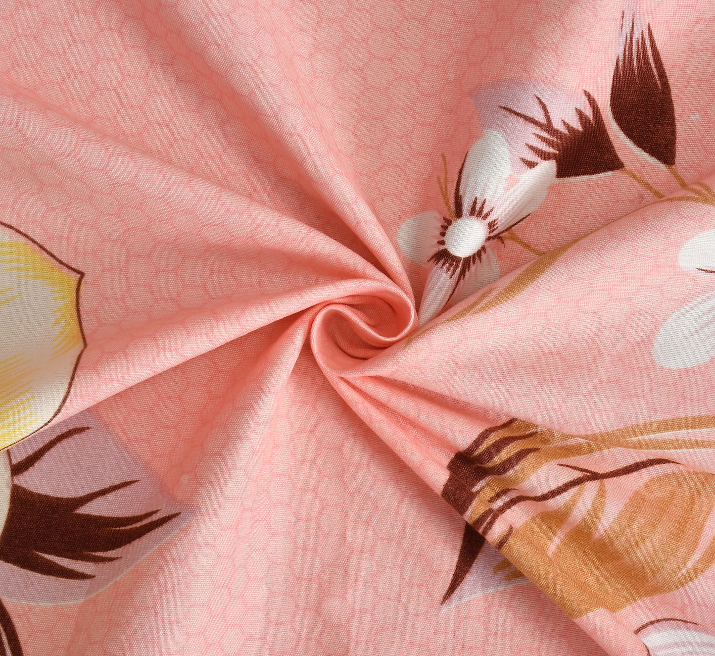 Cotton Bolls Fitted Elatic King Size Double Bedsheet