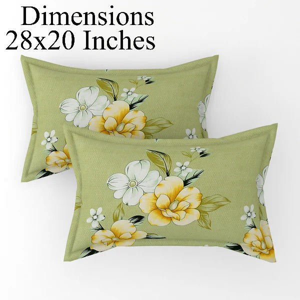 Fitted King Size Bedsheet Glace Cotton with all Round Elastic 72x78x7