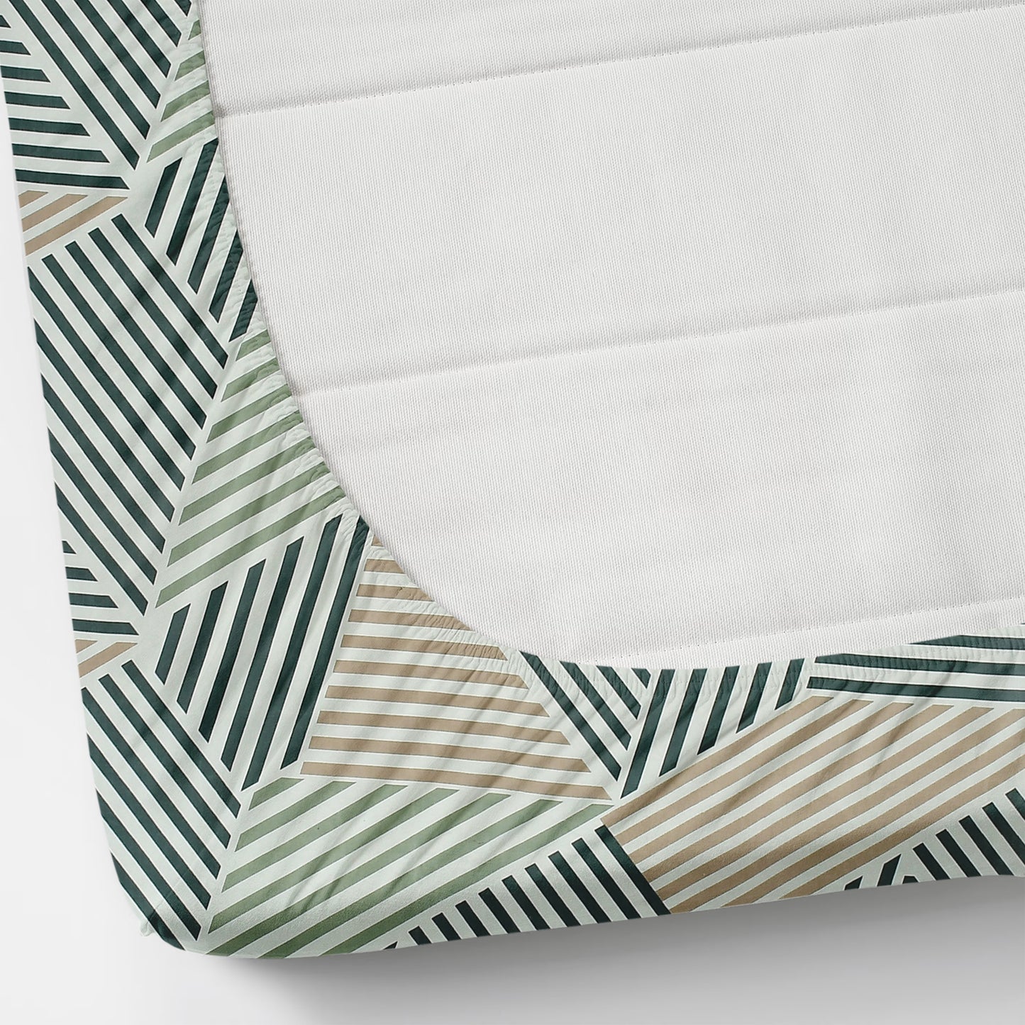 Cotton Bolls Fitted Elatic King Size Double Bedsheet