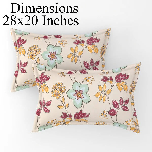 Fitted King Size Bedsheet Glace Cotton with all Round Elastic 72x78x7