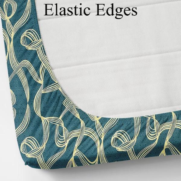 Fitted King Size Bedsheet Glace Cotton with all Round Elastic 72x78x7