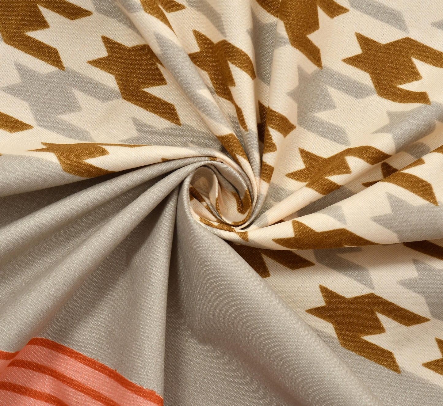 Cotton Bolls Fitted Elatic King Size Double Bedsheet