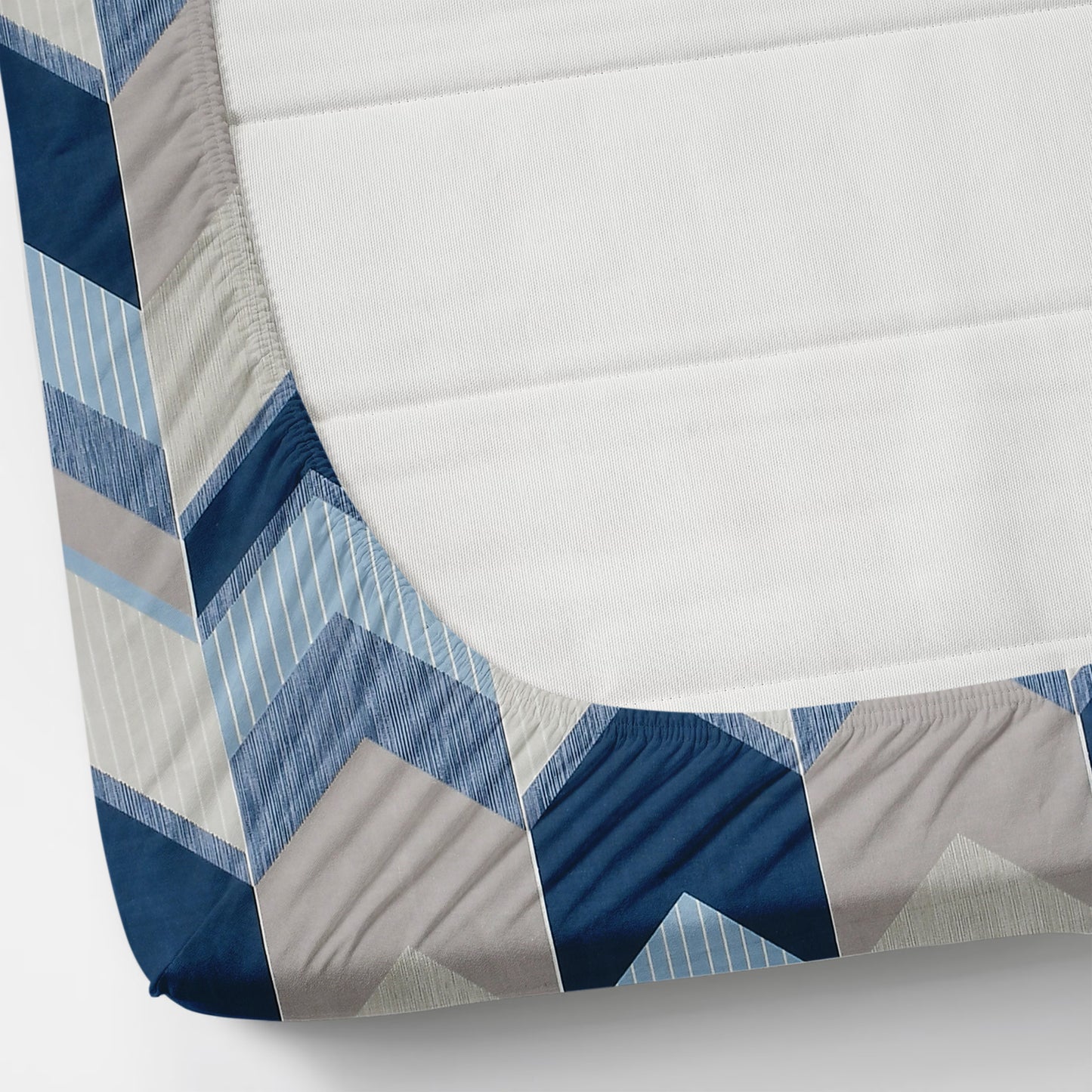 Cotton Bolls Fitted Elatic King Size Double Bedsheet