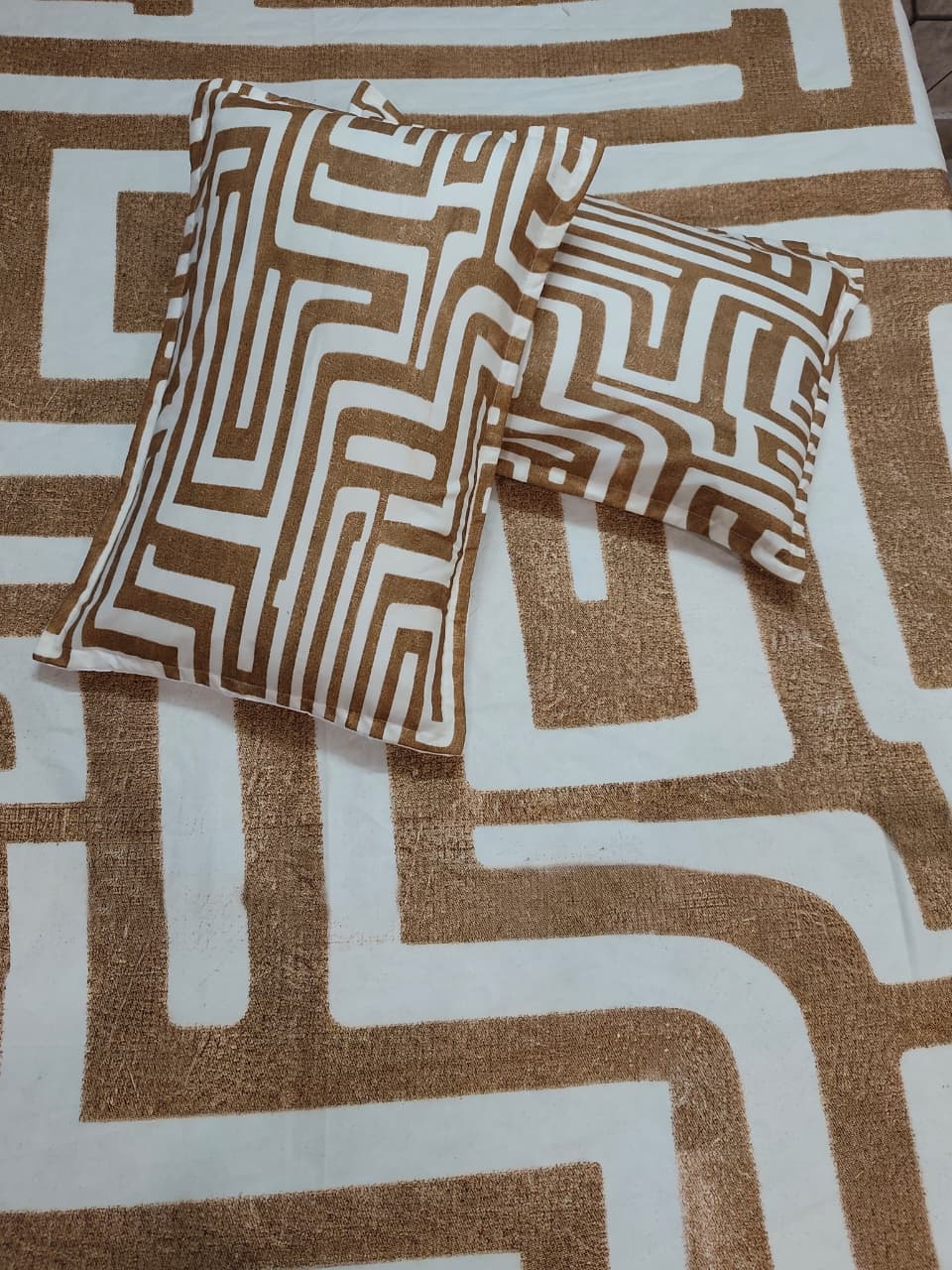 Glace Cotton Double Bedsheet with 2 Pillow Covers - Fade Resistant Soft Breathable Fabric (Copy) (Copy) (Copy) (Copy) (Copy) (Copy) (Copy) (Copy)