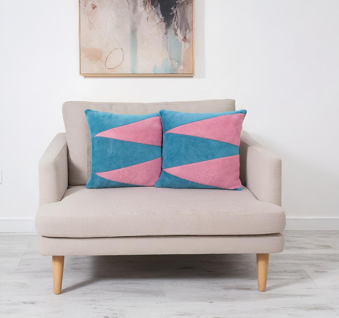 Cotton Bolls Textiles Microfiber Decorative Cushion Covers 40x40 cm Pack of 2