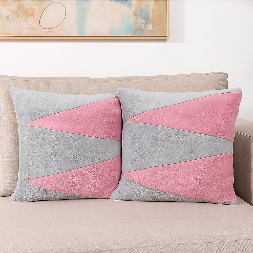 Cotton Bolls Textiles Microfiber Decorative Cushion Covers 40x40 cm Pack of 2