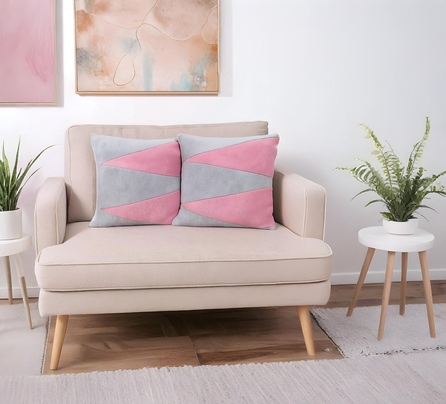 Cotton Bolls Textiles Microfiber Decorative Cushion Covers 40x40 cm Pack of 5