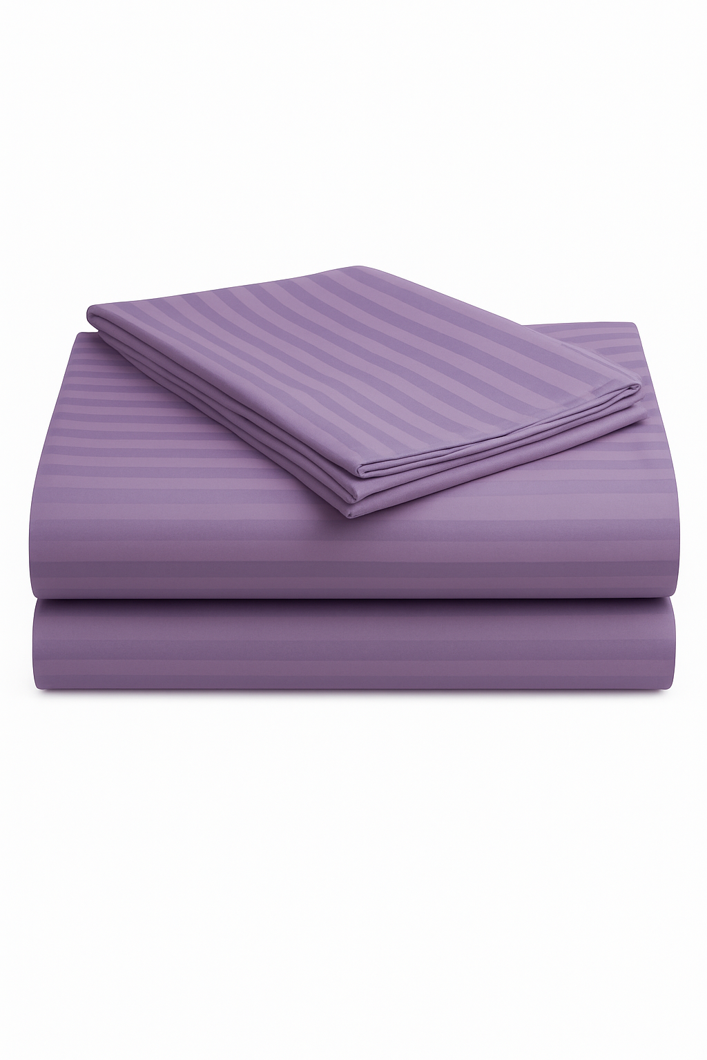 Cotton Bolls 300 TC 100% Cotton Stripes King Bed Sheet - Premium Bedsheet and 2 Pillow Covers