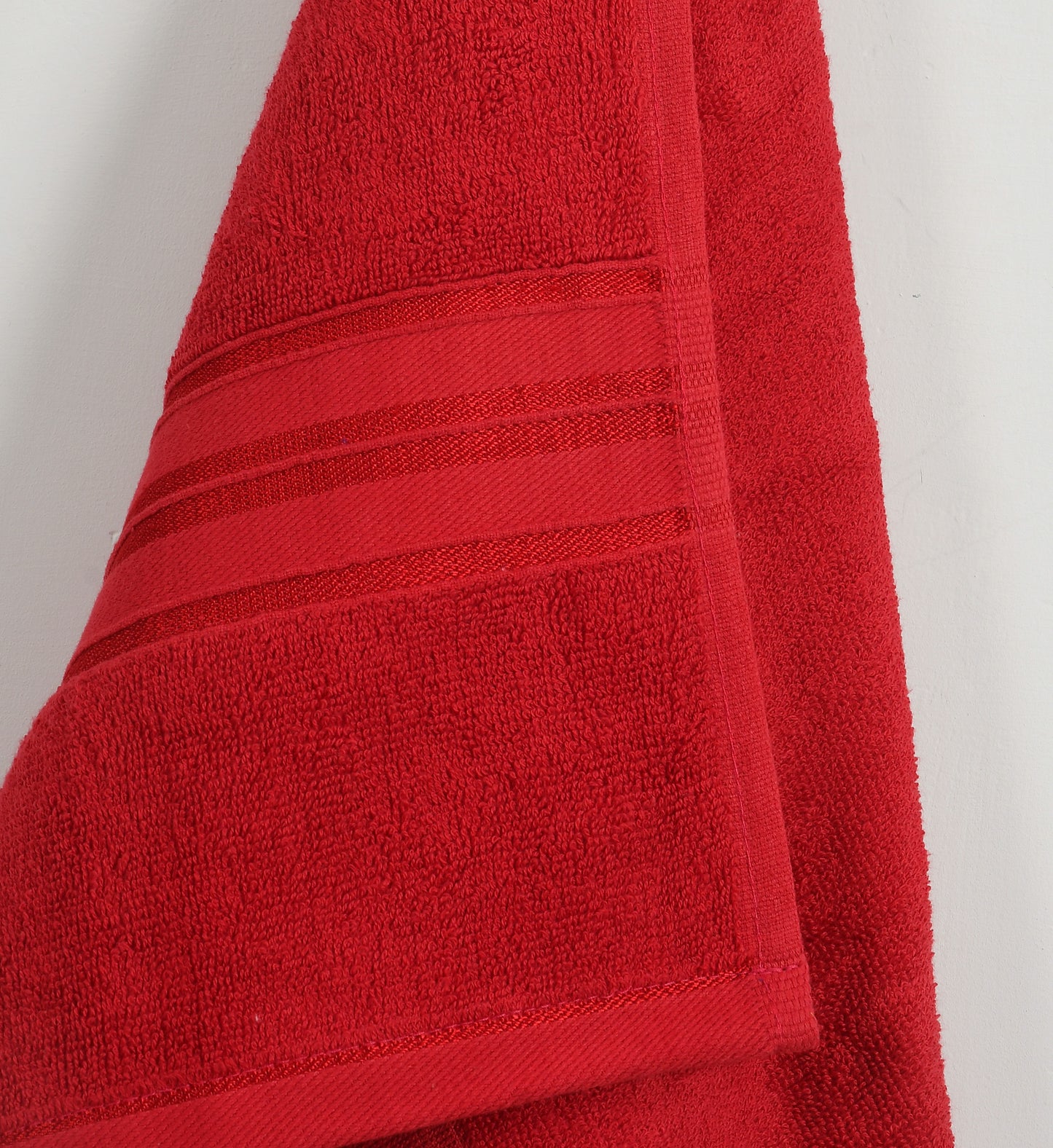 Bath Towel 100% Cotton 600 GSM Large Size 72x142 CM Classic Red