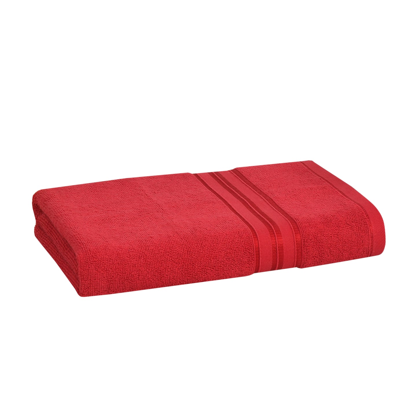 Bath Towel 100% Cotton 600 GSM Large Size 72x142 CM Classic Red