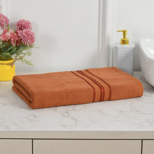 Bath Towel 100% Cotton 600 GSM Large Size 72x142 CM Brown