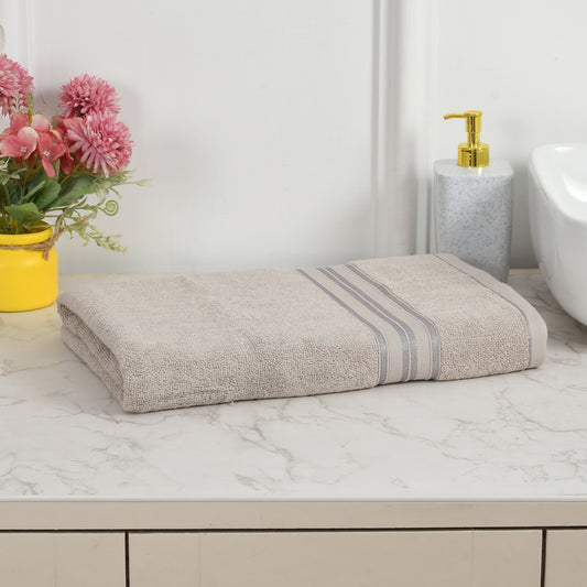 Bath Towel 100% Cotton 600 GSM Large Size 72x142 CM Light Grey