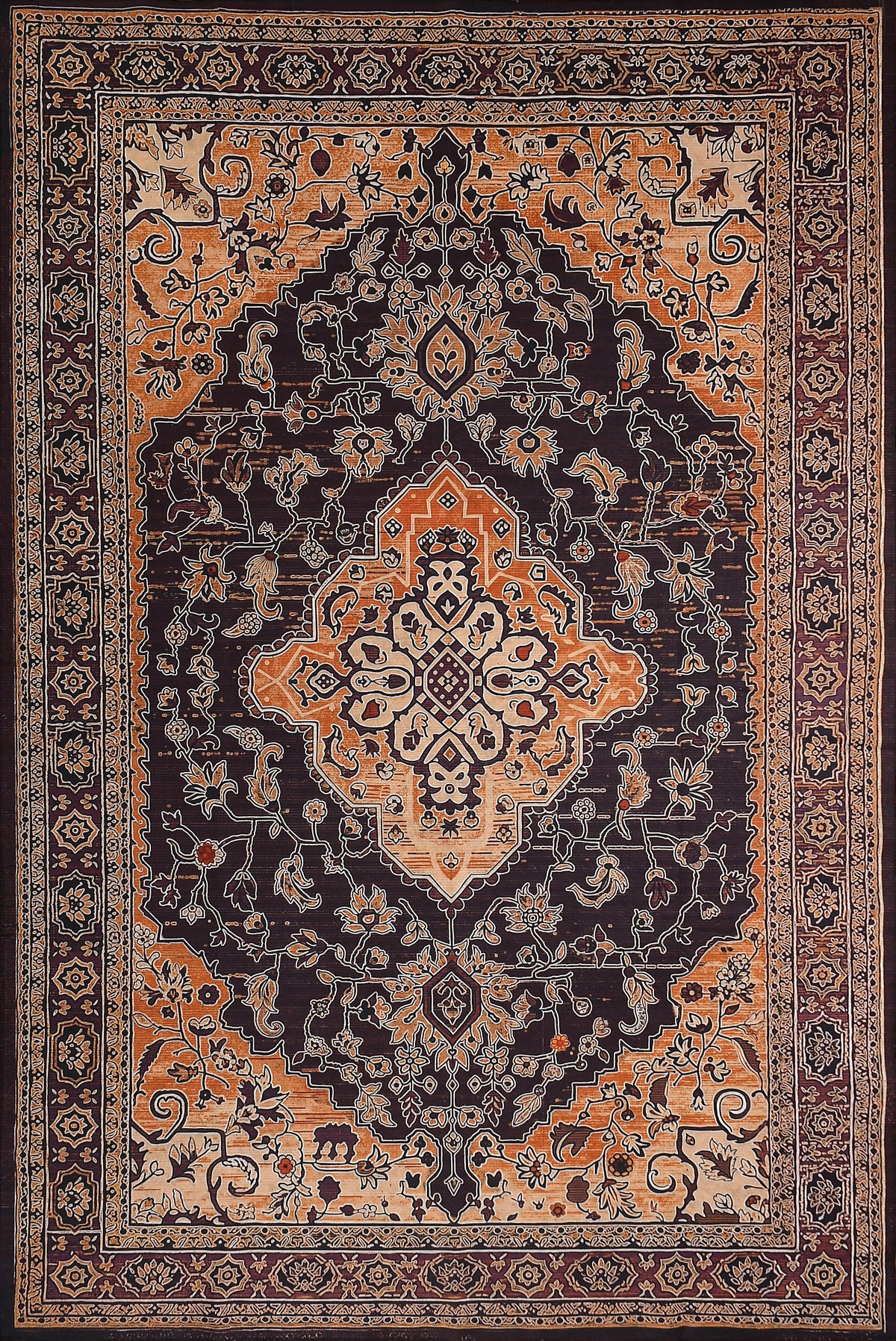 Classic Printed Room Carpet – 5×7 Feet, Foldable & Lightweight