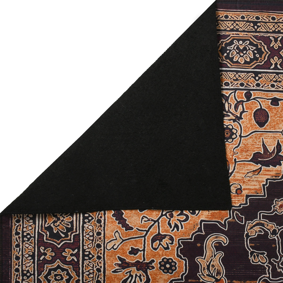 Classic Printed Room Carpet – 5×7 Feet, Foldable & Lightweight