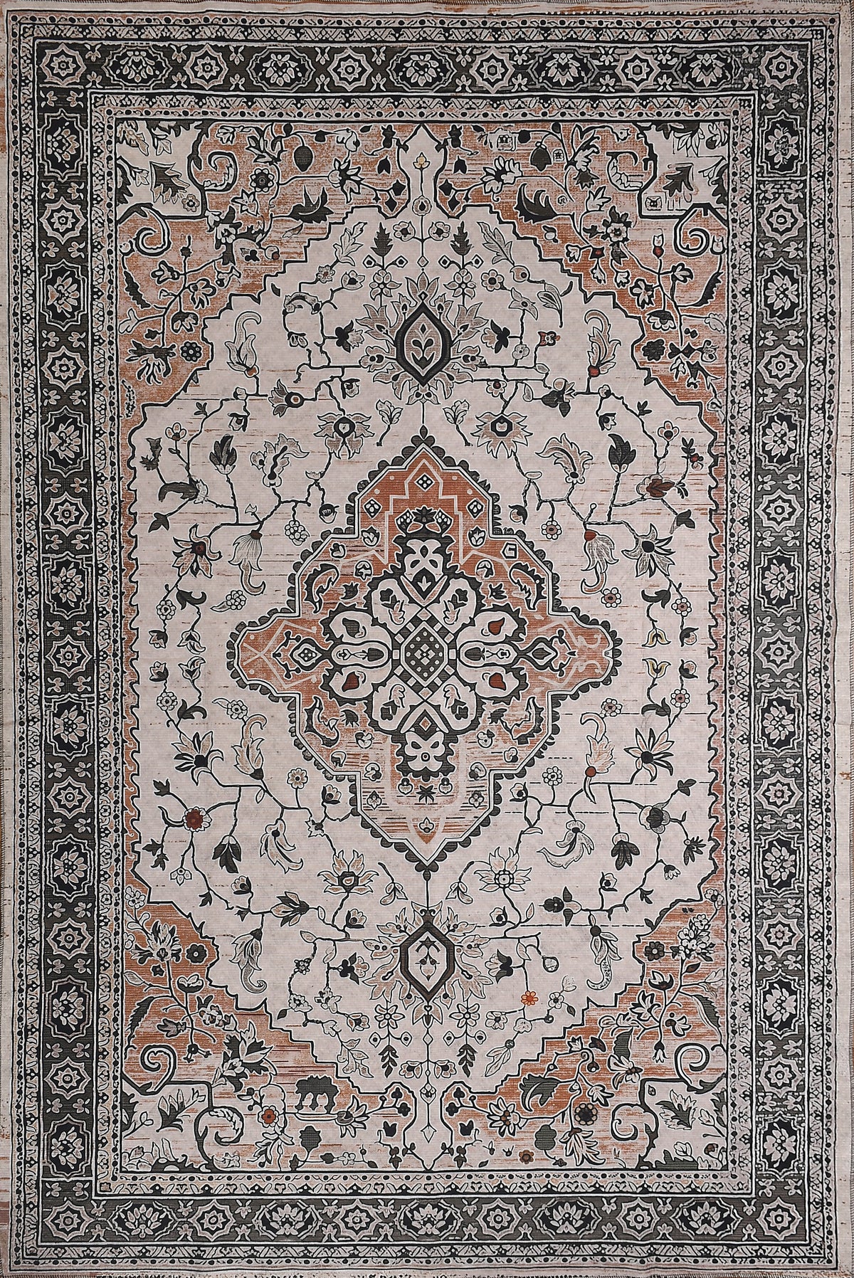 Classic Printed Room Carpet – 5×7 Feet, Foldable & Lightweight