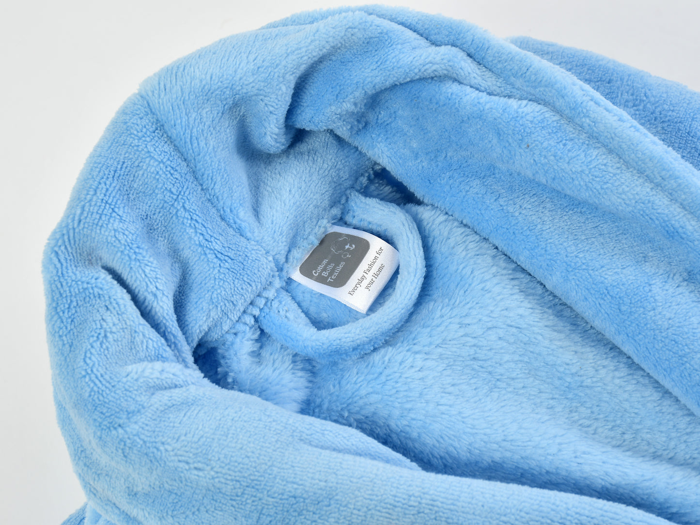 Luxury Plush Grey Unisex Bath Robe Made with Super Soft & Highly Absorbent Microfiber-AQUA