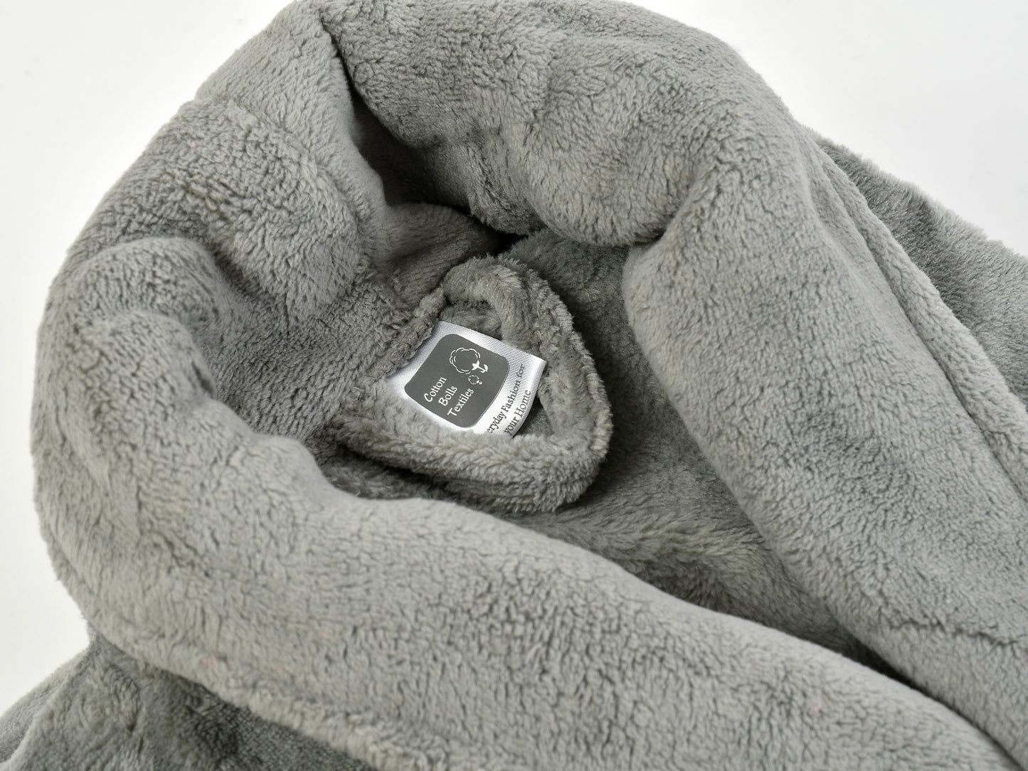 Luxury Plush Grey Unisex Bath Robe Made with Super Soft & Highly Absorbent Microfiber-GREY
