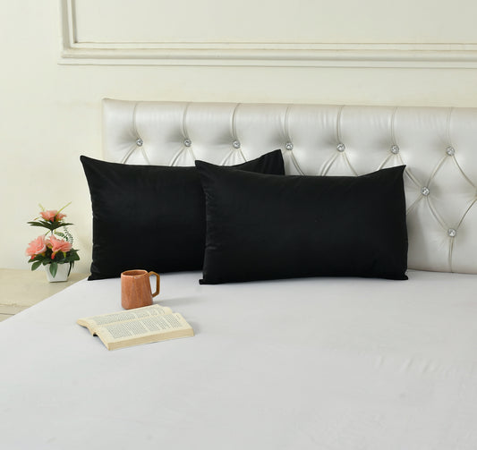 Cotton Bolls Textiles Holland Velvet Decorative Pillow Covers 40x60 cm Pack of 2