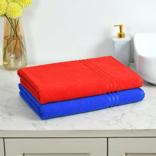 Pack of 2 Bath Towels Microfiber 70x140 CM