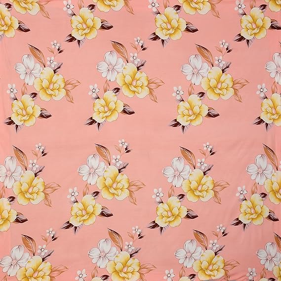 Pack of 2 Fitted King Size Bedsheet Glace Cotton with all Round Elastic 72x78x7