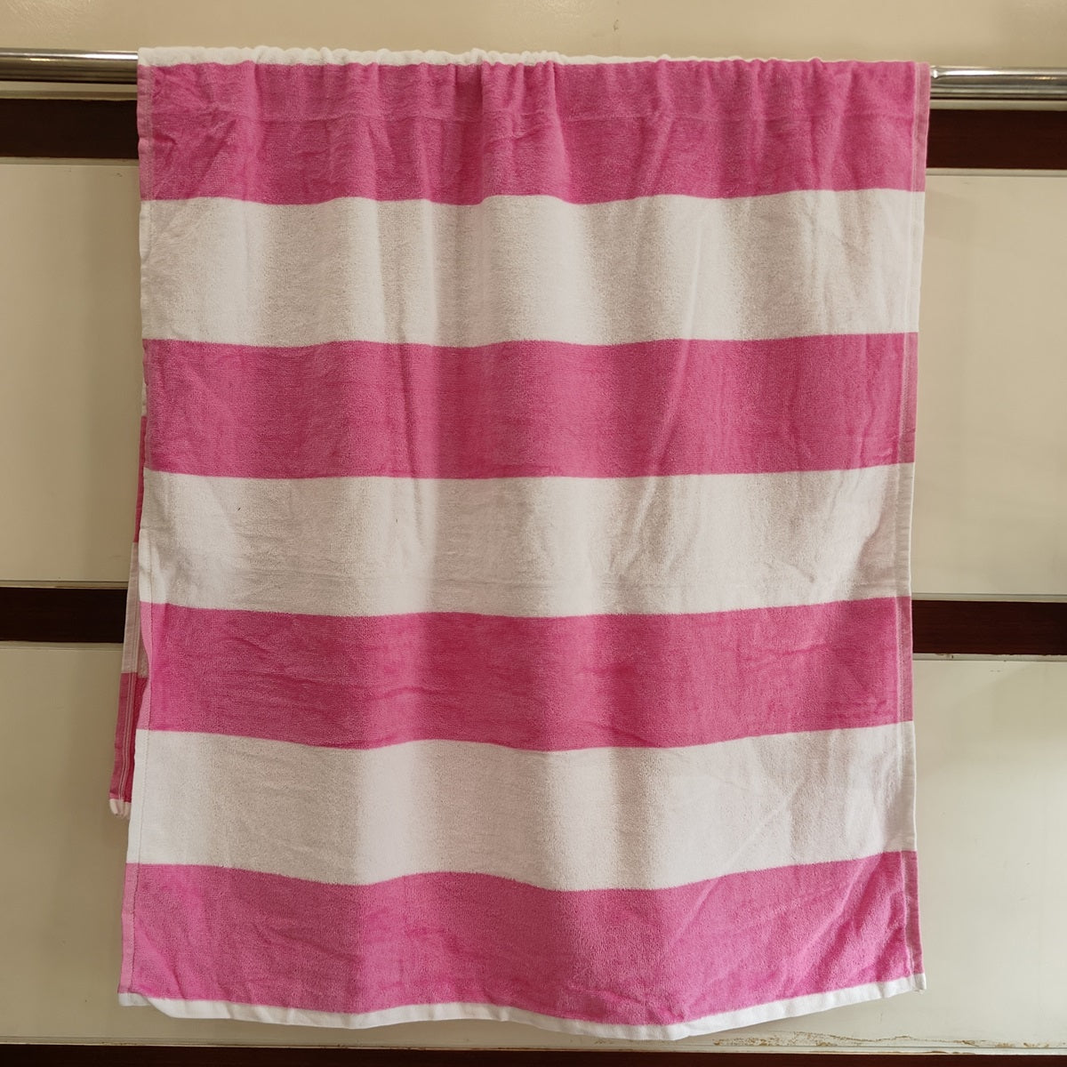 Bath Towel 100% Cotton 400 GSM Large Size 72x142 CM Pink