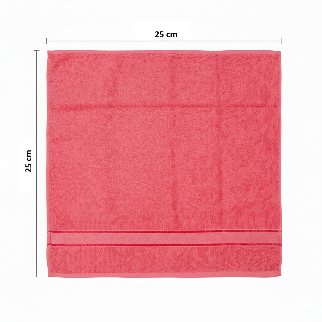 Cotton Face Towel 6 Pcs 450 GSM (40x60 cms) Multicolor