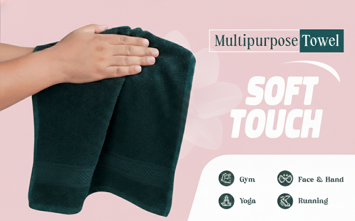 Cotton Face Towel 12 Pcs 450 GSM (40x60 cms) Multicolor