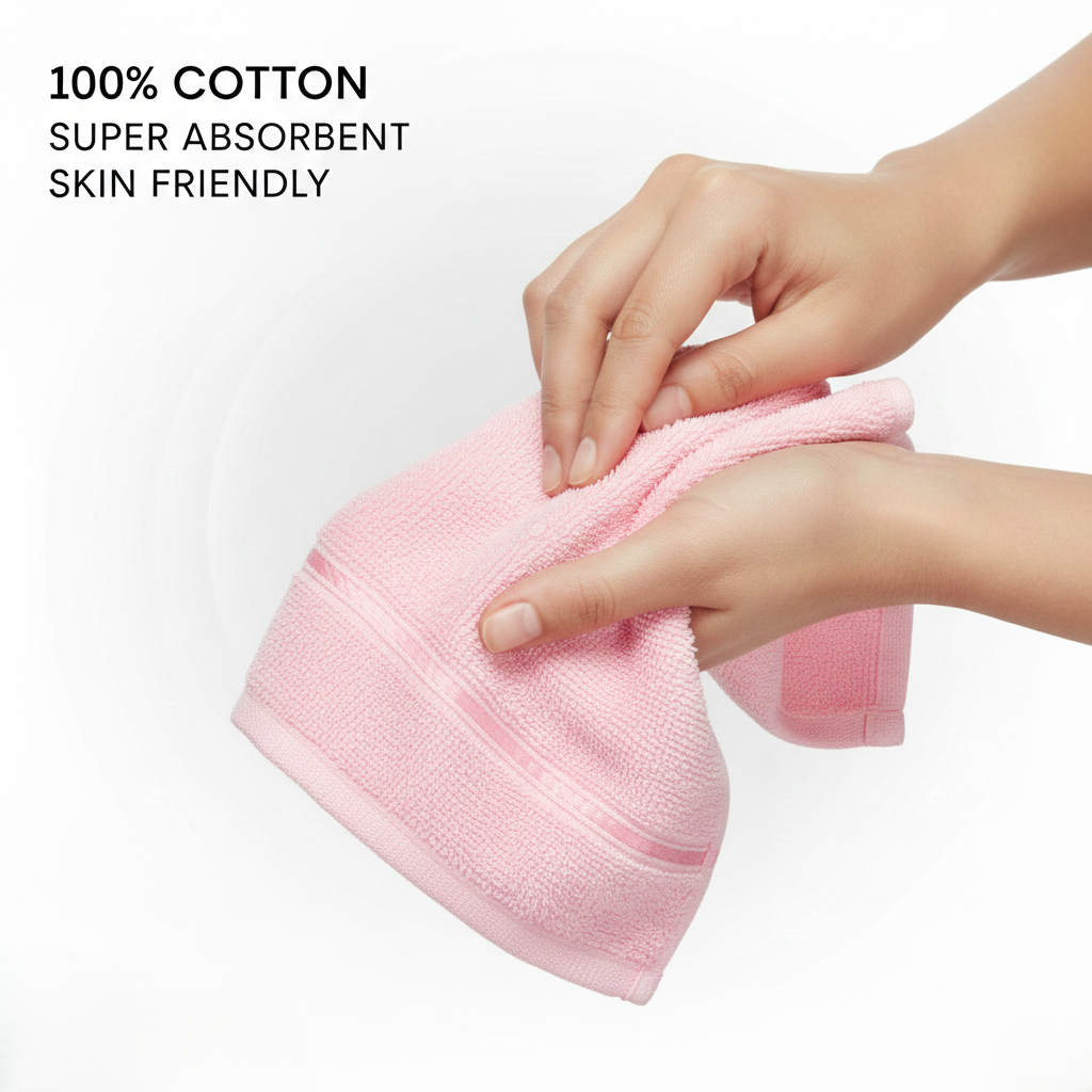 Cotton Face Towel 6 Pcs 450 GSM (40x60 cms) Multicolor