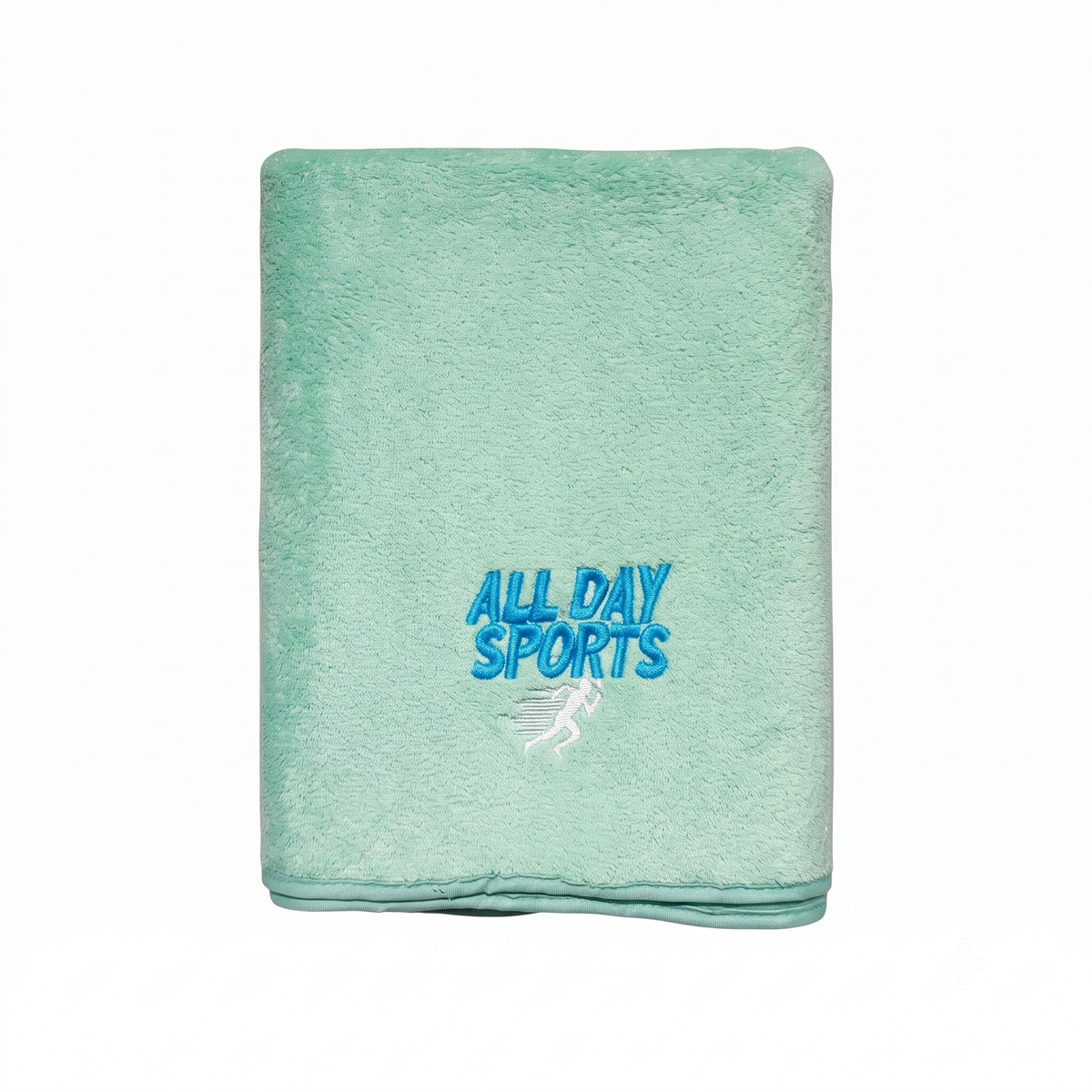 Quick Dry Microfiber Bath Towel 70×140 cm – Soft, Absorbent & Embroidered Green