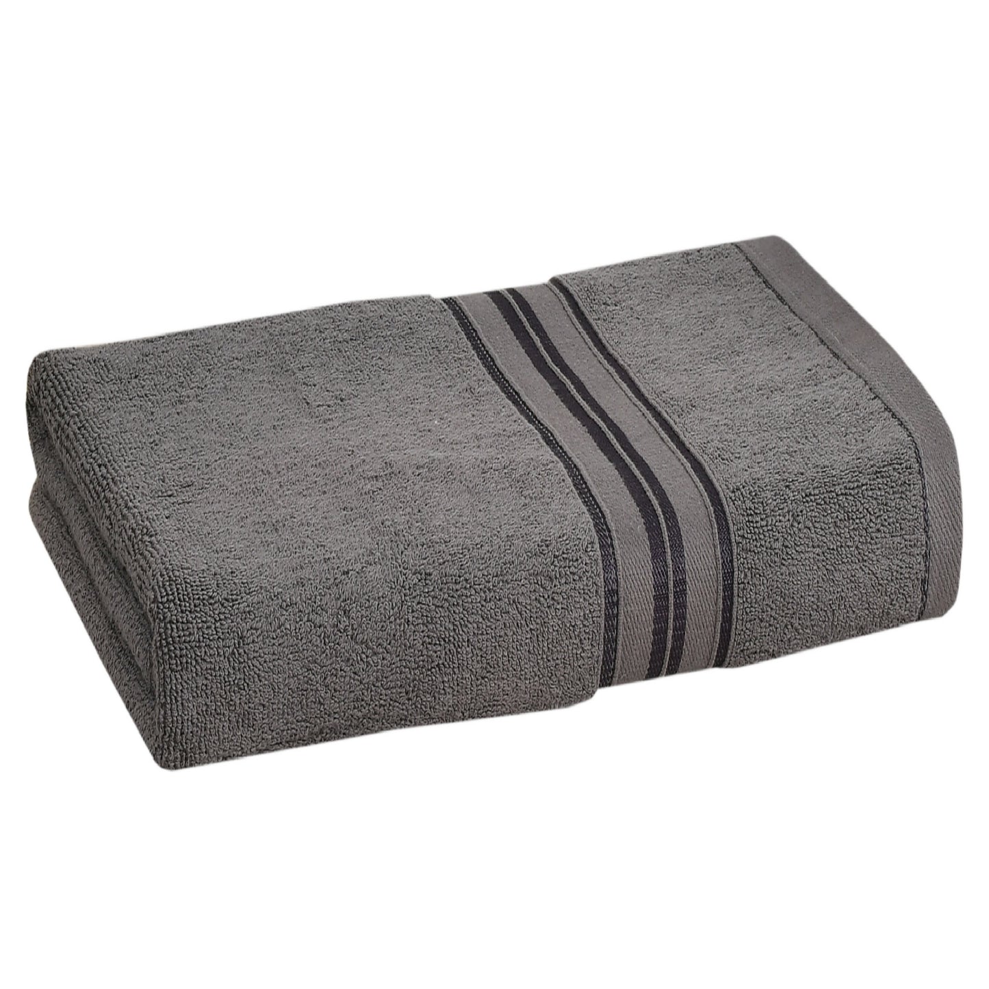 Bath Towel 100% Cotton 600 GSM Large Size 72x142 CM Dark Grey