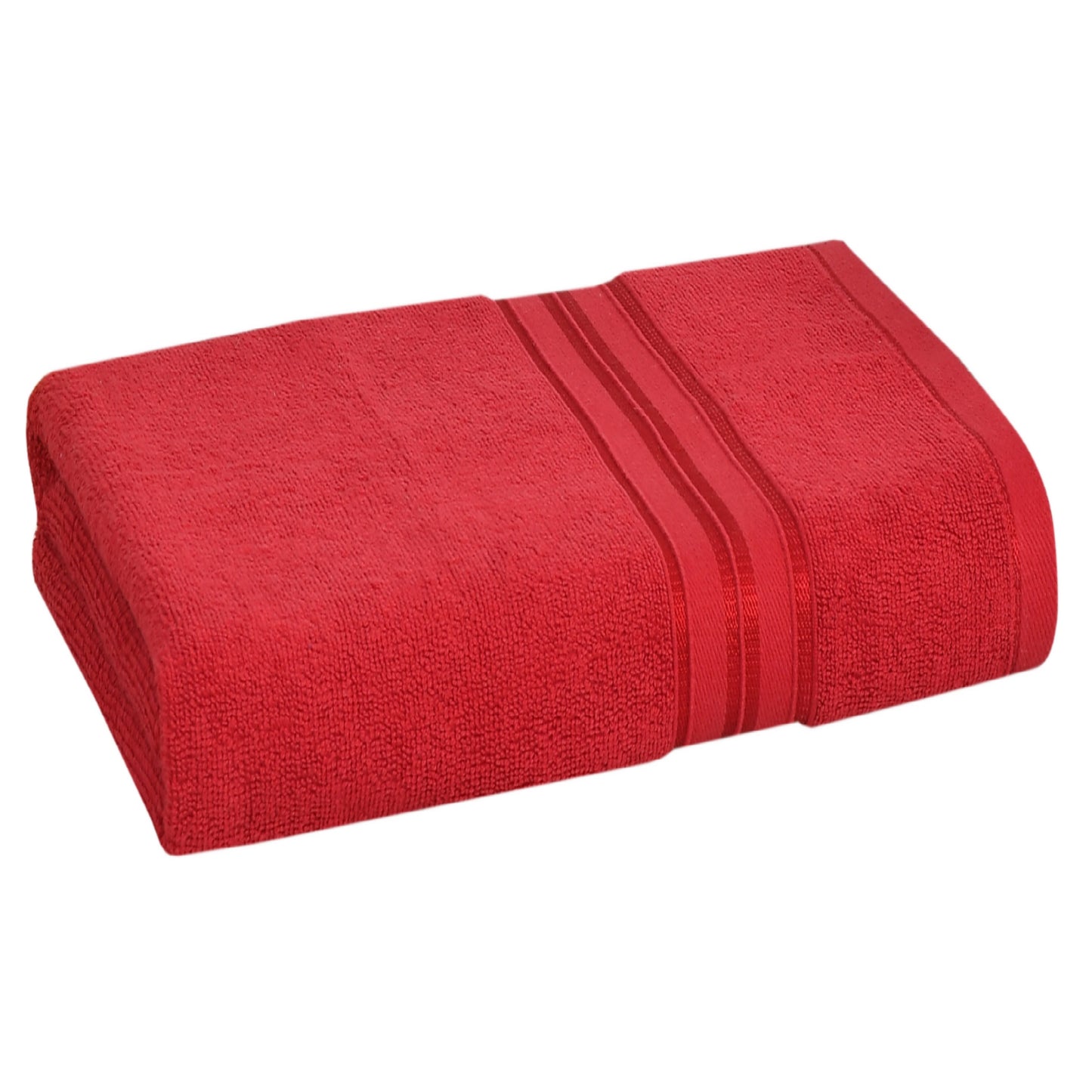 Bath Towel 100% Cotton 600 GSM Large Size 72x142 CM Classic Red