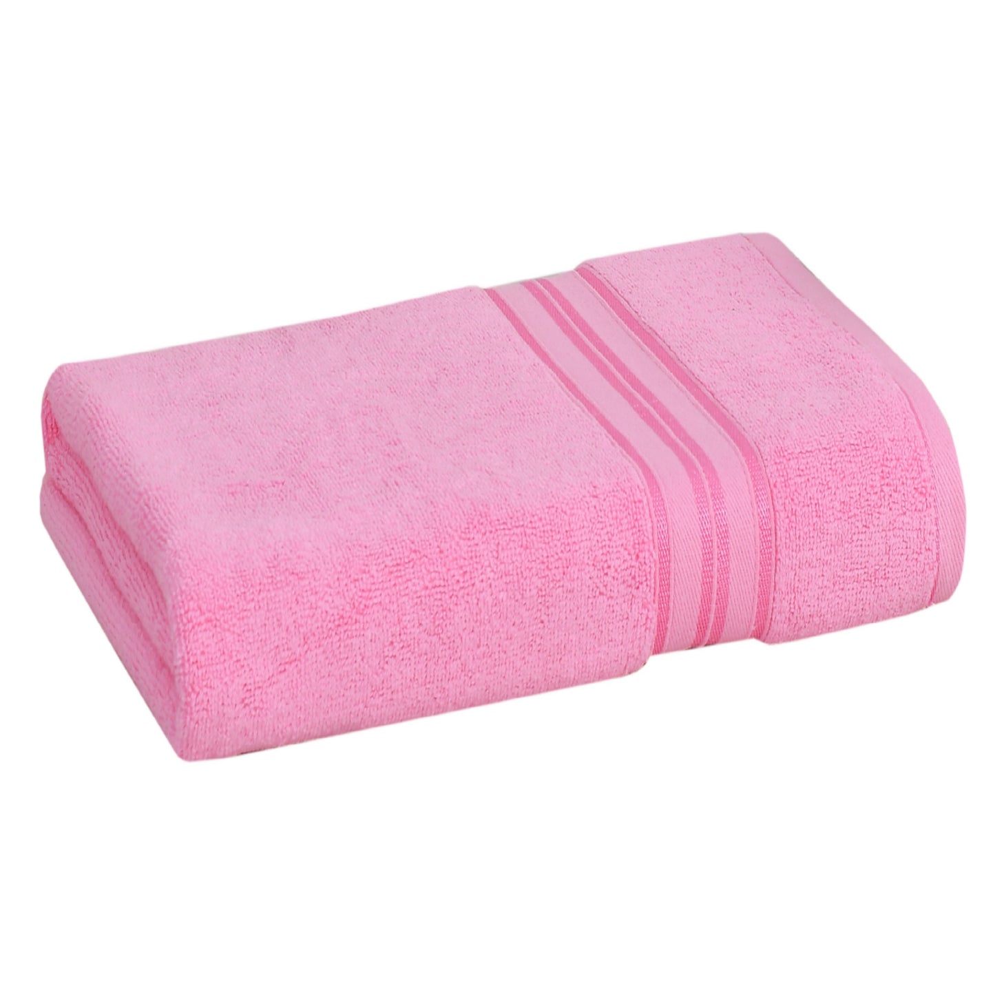 Bath Towel 100% Cotton 600 GSM Large Size 72x142 CM Pink