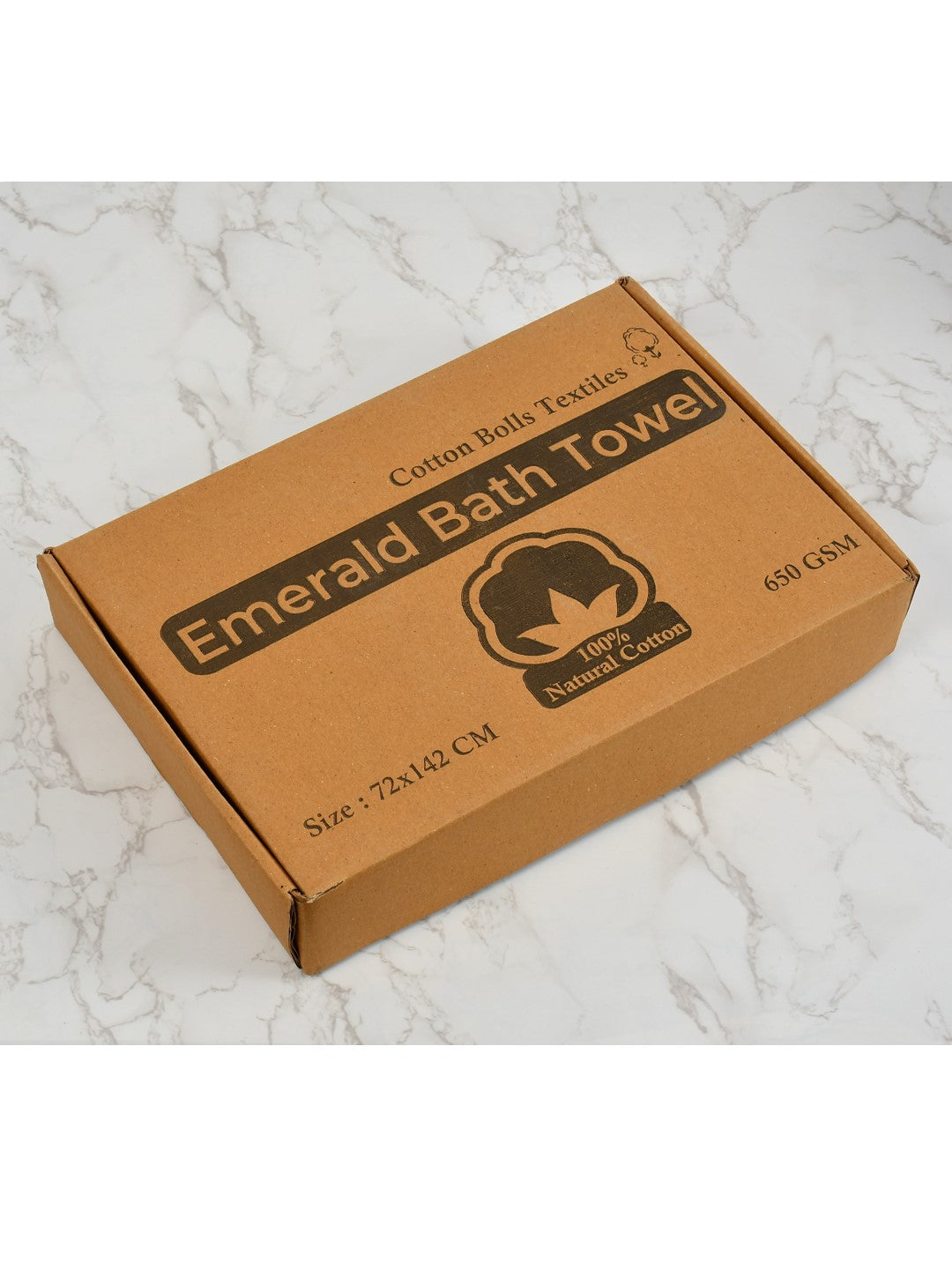 Embroidered Bath Towel 100% Cotton 600 GSM Large Size 72x142 CM Navy Blue