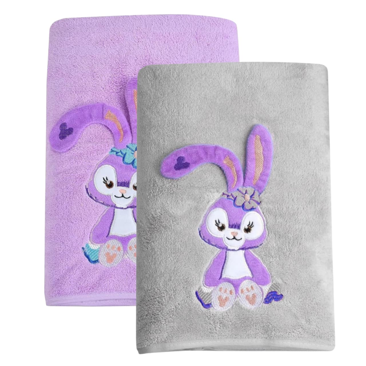 Cotton Bolls Quick Dry Microfiber Bunny Bath Towel Large Size