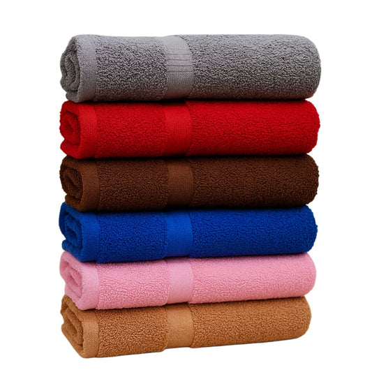 100% Cotton Hand Towels Set of 6 – Ultra Soft (600 GSM) 40x60 cm, Vibrant (Multicolor)