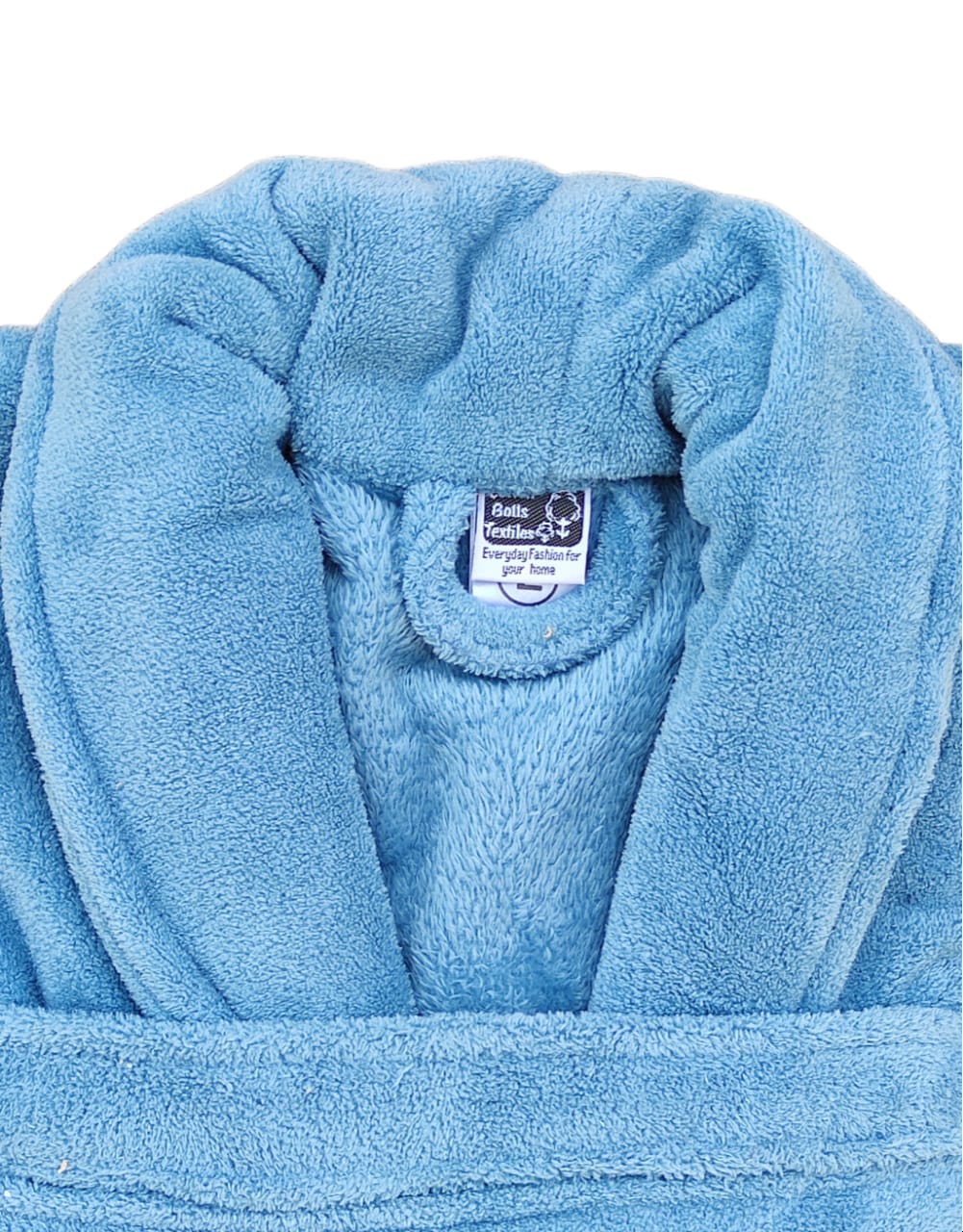 Luxury Plush Grey Unisex Bath Robe Made with Super Soft & Highly Absorbent Microfiber-AQUA